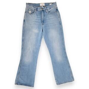 FRAME Le Sylvie Kick Boot Jeans 27 High Rise Light‎ Wash Denim Vintage Style